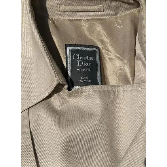 Vintage 90's Christian Dior Monsieur Trench Coat